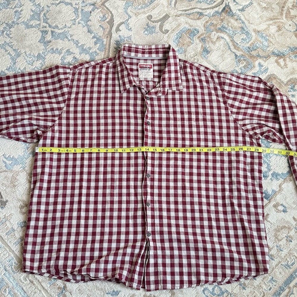 Wrangler Regular Size Button-Up Casual Button-Down Shirts for Men’s size 3XL - Picture 4 of 7